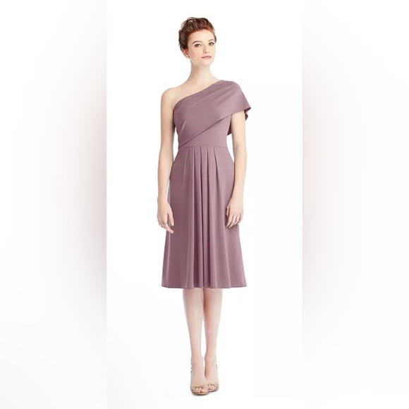 NWT- Carlos Saavedra- Midi Loop Dress in Dusty Rose. Size L - Picture 1 of 9